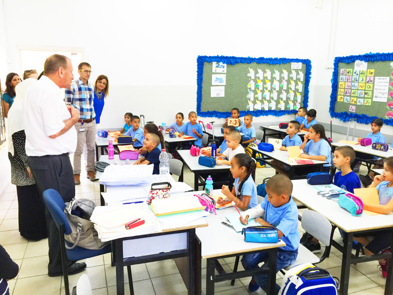 بالصور: افتتاح السنة الدراسية في مدرسة أجيال الابتدائية بيافا 